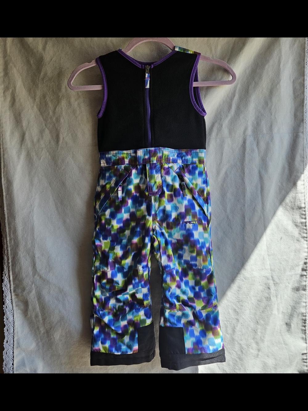 Arctix Girls Multicolor Snow Bib with Black Bodice